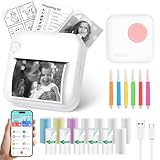 GuKKK Mini-Fotodrucker, Thermodrucker, tragbarer Sofortbilddrucker,...