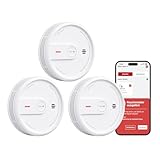 X-Sense Smart WLAN-Rauchmelder, Zertifiziert nach EN 14604, Nachtmodus, 10...