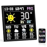 Divoom Pixoo-64 WiFi Pixel Art Display mit einem 64x64 LED Panel,...