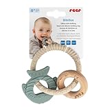 reer BiteDuo | Silikon-Holz-Beißring für Babys | Baby Zahnungshilfe |...