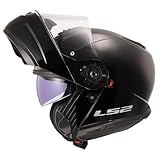 LS2, klapphelme motorrad STROBE II matt black, XXXL