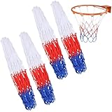 Flintronic Basketballnetz 50 cm Lang, 4 Stück Profi Basketballnetz, für...