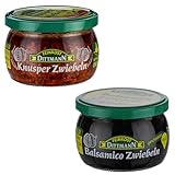 Feinkost Dittmann Zwiebel-Duo – Balsamico Zwiebeln & Knusper Zwiebeln im...