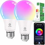 Woox Smart Lampe Alexa Glühbirne E27, Wlan Smart Lampe mit App, 10W...