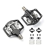 ANSJS 2 in 1 SPD-Fahrradpedale, CNC Aluminium Rutschfest, Klickpedale Set...