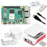 Raspberry Pi 5 8GB Starter-Kit | 128GB microSD | Offizielles 27W Netzteil |...