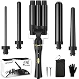 janelove 3 Fässer Welleneisen für haare, 10-32mm Keramik Lockenstab für...