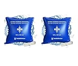 Veddelholzer 2 mal XXL 120 x 120 cm Luftkissen inkl. 8m Seil Poolkissen...