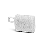 JBL GO 3 kleine Bluetooth Box in Weiß – Wasserfester, tragbarer...