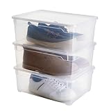 Rotho Clear 3er-Set Aufbewahrungsbox 10l mit Deckel, Kunststoff (PP)...