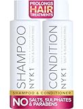 NYK1 Sulfatfreies Shampoo Und Conditioner (2 x 500ml) Ideales Keratin...