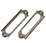 ZJchao 20 PCS Schubladen Etikett Frame Vintage Schubladenschilder Regal...