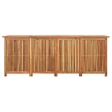 CIOURSTO Gartenbox, Auflagenbox mit Stauraum, Massivholz Akazie,...