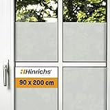 Hinrichs UV Fensterfolie Selbsthaftend - 90 x 200 cm Folie Fenster...