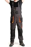 Latzhose Arbeitshose graphit 270g/m2 CLASSIC Handwerker KFZ Gärtner...