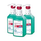 3x 1000 ml Schülke Desderman Hyclick Händedesinfektionsmittel...