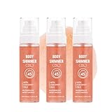 Sonnenöl mit Schimmer-Effekt SPF45/PA+++, Wasserfestes Körperöl mit...