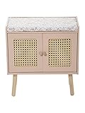 Vertbaudet VERTBAUDETPuppen-Wickeltisch ,,Poesie, Rattan/Holz FSC®rosa