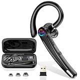 Bluetooth Headset V5.4, Wireless Freisprech Telefon mit CVC 8.0/ENC Dual...