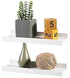 Recogwood Schweberegal, Wandmontage, Massivholz-Wandregale für Dekoration...