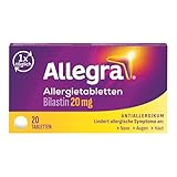 Allegra Allergie Tabletten | 20 Stk | Antiallergikum | Wirkstoff Bilastin |...