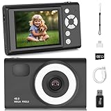 Digitalkamera 1080p Fotoapparat Digital Kamera mit 64G Karte Fotokamera mit...