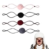 Sinbana 4stk Winter Nasenwärmer, 4 Farben Winterkomfort Warme Nasenmaske...