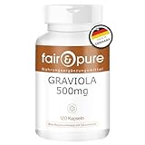 Fair & Pure Graviola 500mg, 120 Kapseln, Nahrungsergänzungsmittel vegan...