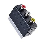 RUITROLIKER Scart Adapter Converter AV Stecker Switcher 3RCA für PS4 TV...