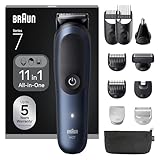 Braun All-in-One Trimmer-Set 7, 11-in-1 Multigroom, Barttrimmer,...