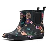 HISEA Kurz Gummistiefel Damen Wasserdicht Regenstiefel Chelsea Stiefel...