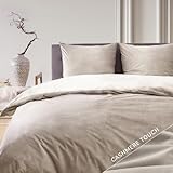 Blumtal Bettwäsche 135x200 cm Cashmere-Touch Plüsch - Oeko-TEX...