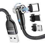 VAFOTON 9Pin Magnet Ladekabel 2m, 540 Grad USB Magnetisches Ladekabel, 3 in...