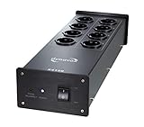 Dynavox HiFi-Netzfilter X4100B, Mehrfach-Steckdose mit 8 Steckplätzen, mit...