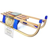 Alpenflitzer® Holzschlitten 110 cm Davoser Rodel Faltbarer Klappbarer...