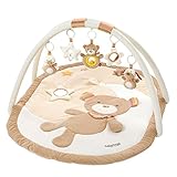 Fehn 3-D-Activity-Decke Spielbogen Rainbow – Baby Krabbeldecke mit 5...