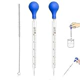 WELLXUNK Tropfpipette Flüssigkeiten, 5ml 10ml Glas Pipetten, Messpipetten...