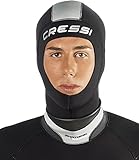 Cressi Hood Man - Neopren 5mm Kopfhaube Herren - Ausgezeichnette Passform,...