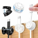 Kimsky Kabelhalter 9 Stück, Desktop Kabel Organizer, Cable Management...