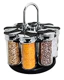 NERTHUS FIH 381 Gewürzkarussell, 8 Gläser, transparent, ursprüngliche