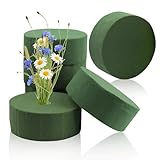 PENCHUAN 6 Stück Steckschwamm Rund, 10x4 cm Steckschaum für Blumen Set,...