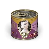 KITTY Cat Paté Fasan & Ente, 6 x 200 g, Nassfutter für Katzen,...