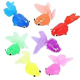 Künstliche Bewegliche Fische 7 Stück Plastik Schwimmende Fische...