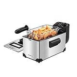 Aigostar Ushas 30HEZ - Semi-professionelle Fritteuse, Edelstahl, 2200 Watt,...
