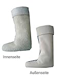 Gummistiefel Einsatz mit Cordstulpe 100 % Lammwolle Einziehsocken (41/42)