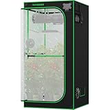VIVOSUN PRO Growzelt 90x90x180cm Grow Tent mit Dicken 22mm Stangen...