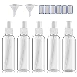 DreiWasser 5x 100ml Zerstäuber Sprühflaschen leer, Sprayflasche für...