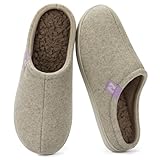 RockDove Damen Hausschuh aus Filz im Clog Stil robust rutschhemmend für...