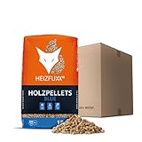 HEIZFUXX Holzpellets Blue 6mm 15kg Sack Paket Pellets Weichholzpellets...