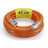 Gasschlauch 0,4 m – Gasschlauch Wohnwagen mit 1/4' LH Überwurfmutter auf...